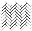Cottage White Mini Brick Porcelain Mosaic tile