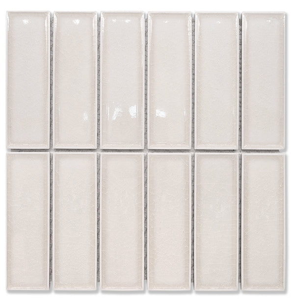 Cottage Ivory 3D Brick Porcelain Mosaic tile