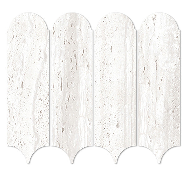 Euromarmo Chiaro Feather Porcelain Mosaic tile