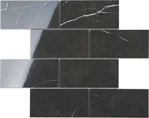 Euromarmo Pietra Grey Brick Porcelain Mosaic tile