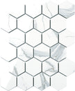 Euromarmo Statuario Venato Hexagon Porcelain Mosaic tile