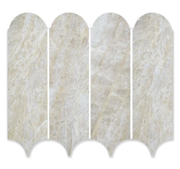 Euromarmo Taj Mahal Feather Porcelain Mosaic tile