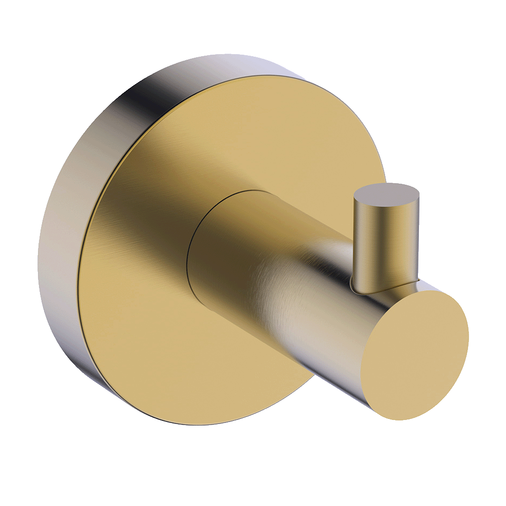 Poco Robe Hook in Brushed Brass