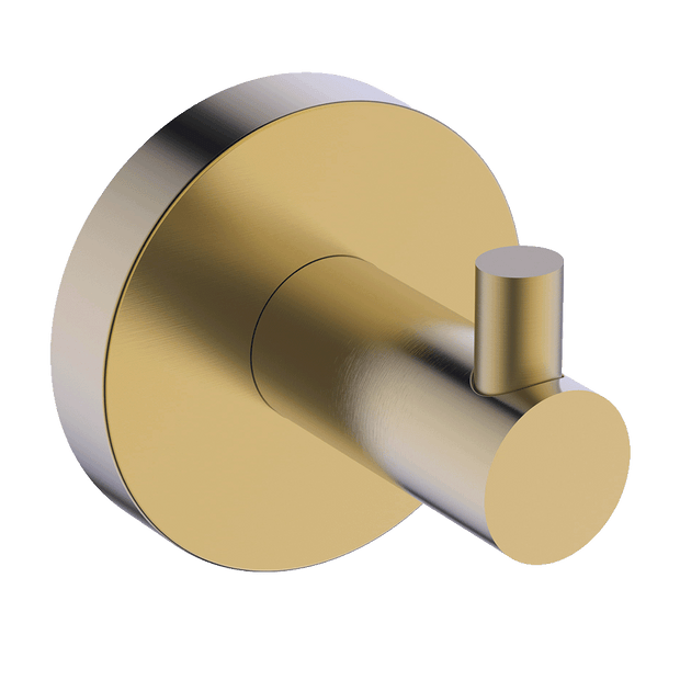 Poco Robe Hook in Brushed Brass