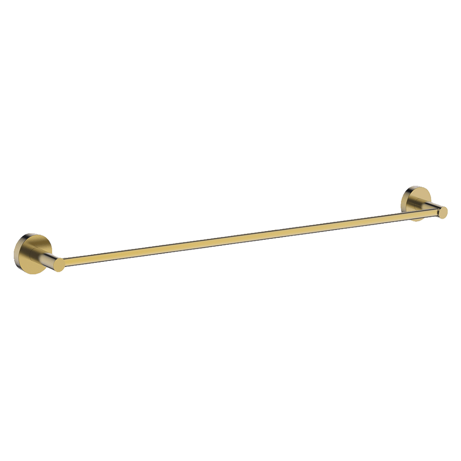 Poco Single Towel Rail 760MM in Brushed Brass