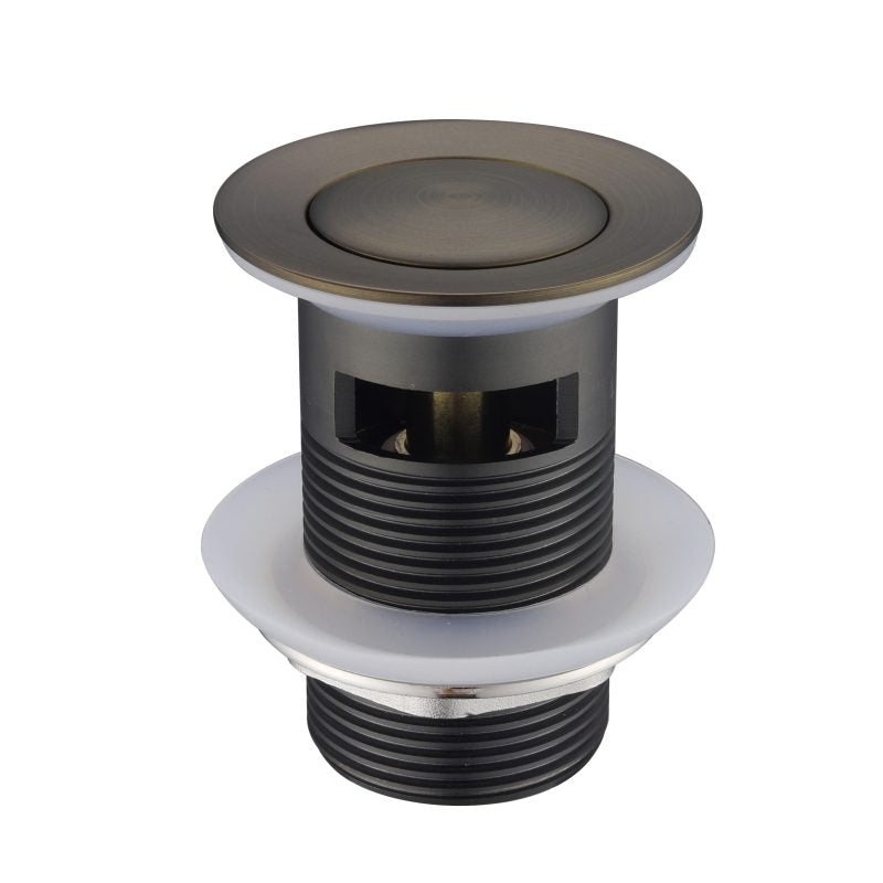 Pop-Up Waste 32mm With Overflow - antique-brass