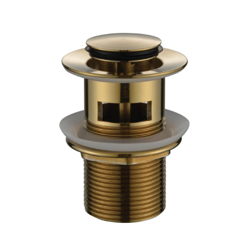 Pop-Up Waste 32mm With Overflow - brushed-bronze