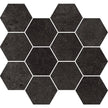 Paradigm Graphite Hexagon Matt Porcelain Mosaic in a room setting