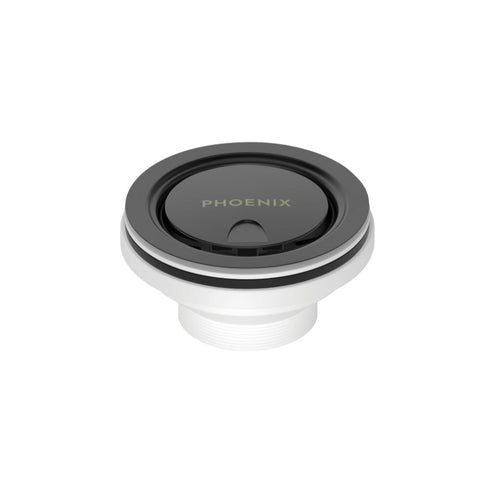 Phoenix Covered Sink Basket Waste, Matte Black sink accessory