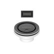 Covered Sink Basket Waste with Overflow - Matte Black