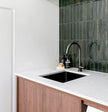 Round Gooseneck Kitchen Mixer Tap - Shadow Gunmetal