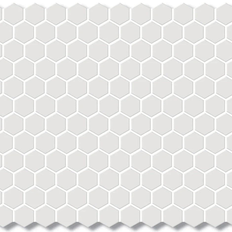 White Gloss Porcelain Mosaic tile
