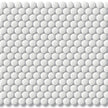 White Penny Round D19 Porcelain Mosaic tile