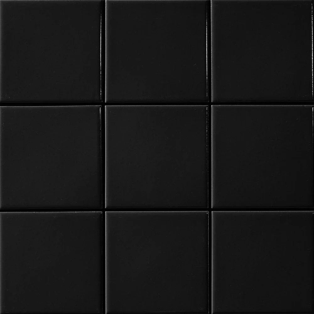 Black Square Porcelain Mosaic tile