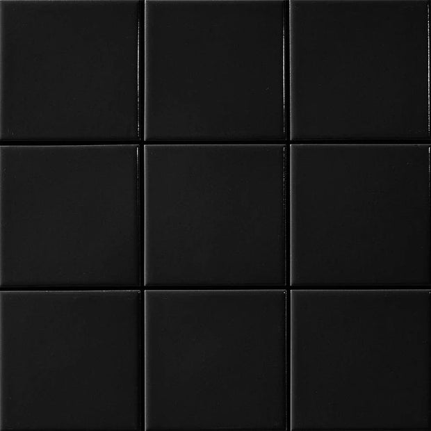 Black Square Porcelain Mosaic tile