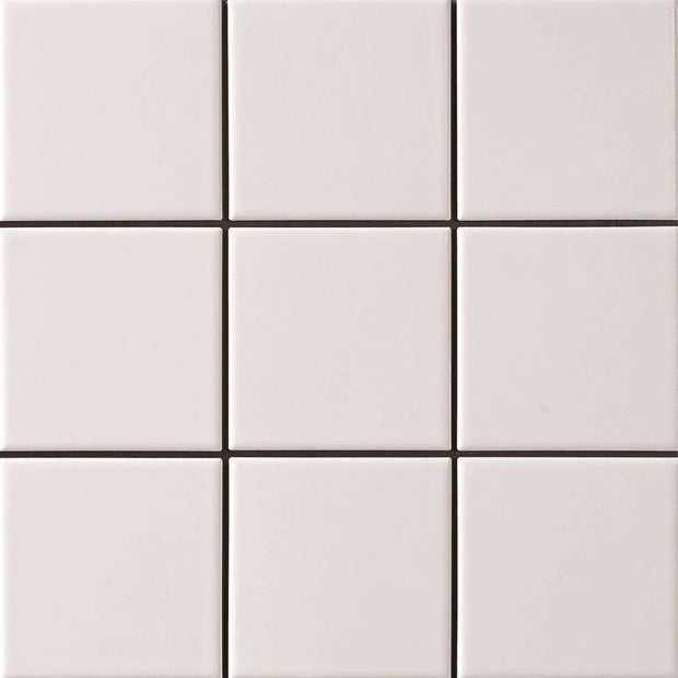 White Square Gloss Porcelain Mosaic tile