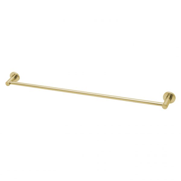 Radii Single Towel Rail 800mm Round Plate