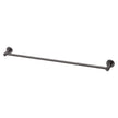 Radii Single Towel Rail 800mm Round Plate