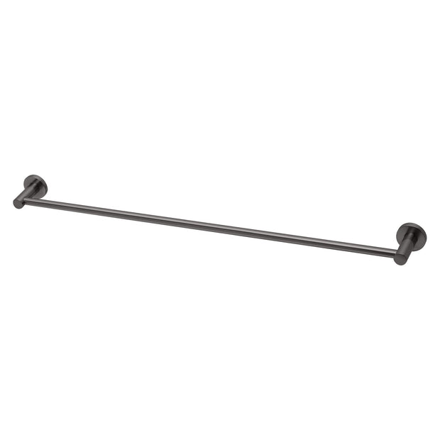Radii Single Towel Rail 800mm Round Plate