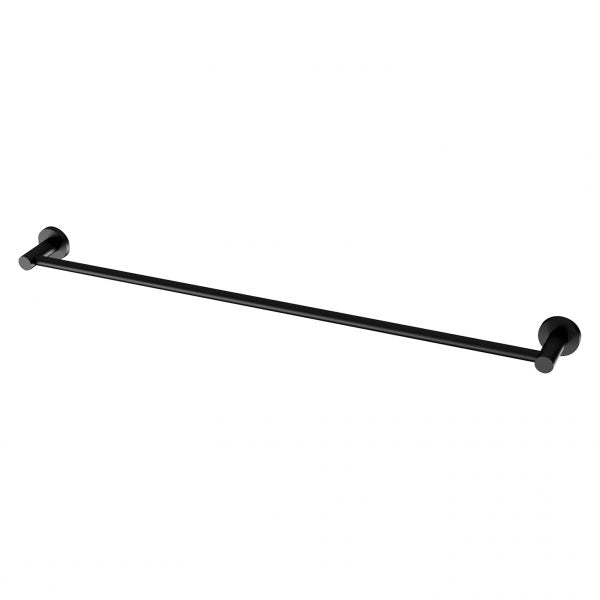 Radii Single Towel Rail 800mm Round Plate