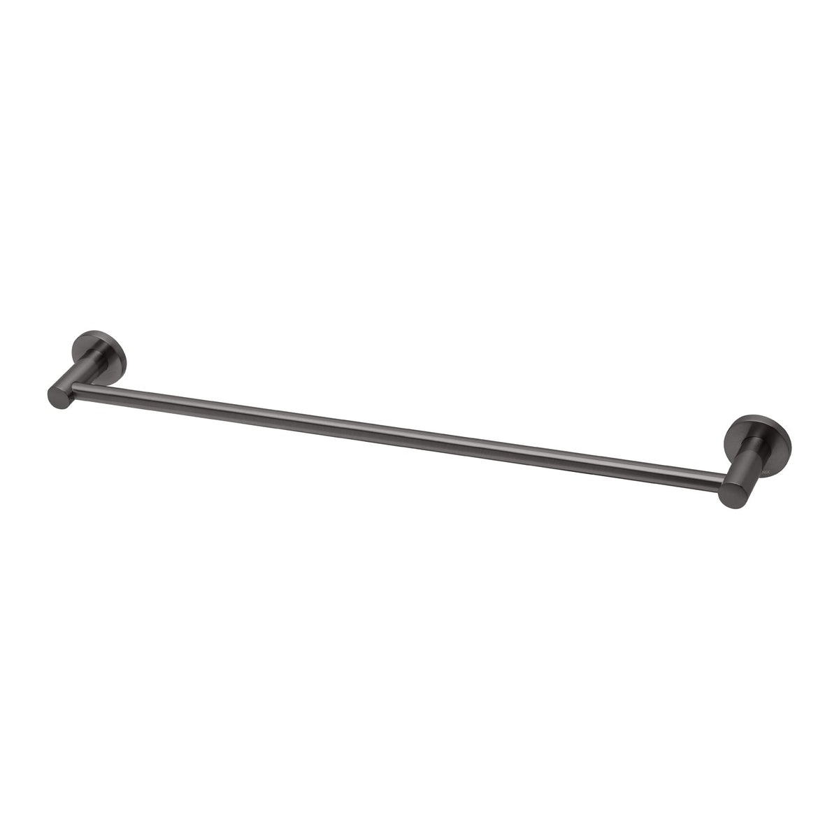 Radii Single Towel Rail 600mm Round Plate