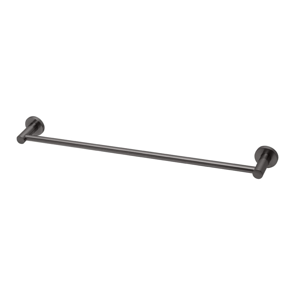 Radii Single Towel Rail 600mm Round Plate