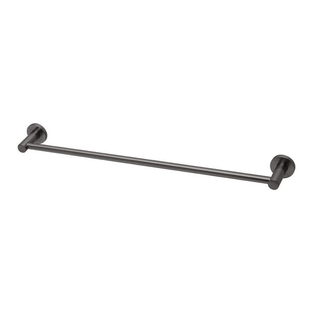 Radii Single Towel Rail 600mm Round Plate