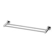 Radii Double Towel Rail 600mm Round Plate