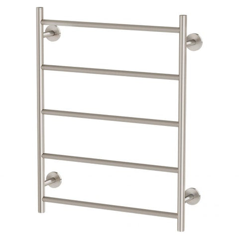 Phoenix Radii Towel Ladder 550 x 740mm Round Plate, Brushed Nickel bathroom accessory
