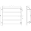 Radii Towel Ladder 750mm x 740mm