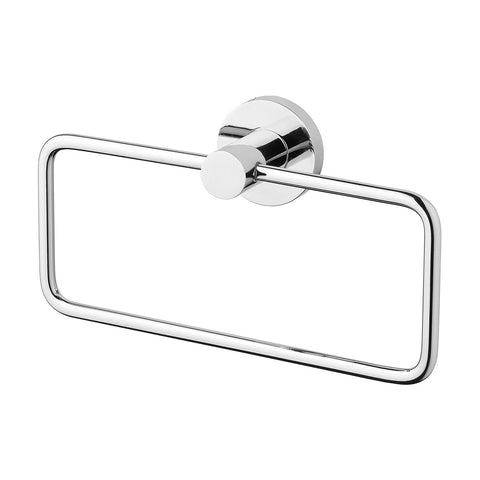 Phoenix Radii Hand Towel Holder Round Plate, Chrome bathroom accessory