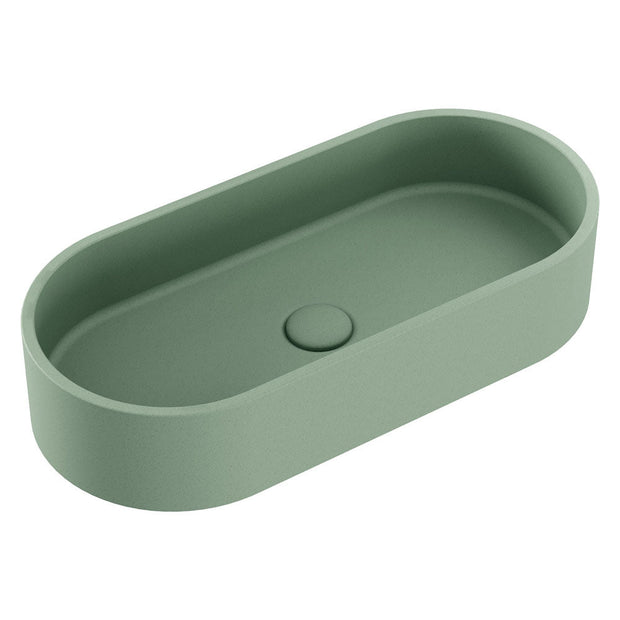 Jada Pill Concrete Above Counter Basin in Sage
