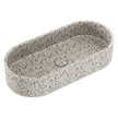 Jada Pill Concrete Above Counter Basin in Terrazzo