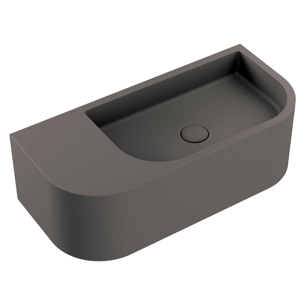 Blanca Concrete Wall Basin in Warm Grey
