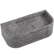 Blanca Concrete Wall Basin in Lunar Terrazzo