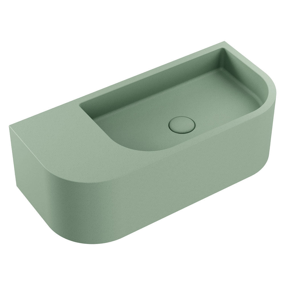 Blanca Concrete Wall Basin in Sage