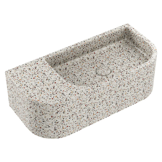 Blanca Concrete Wall Basin in Terrazzo