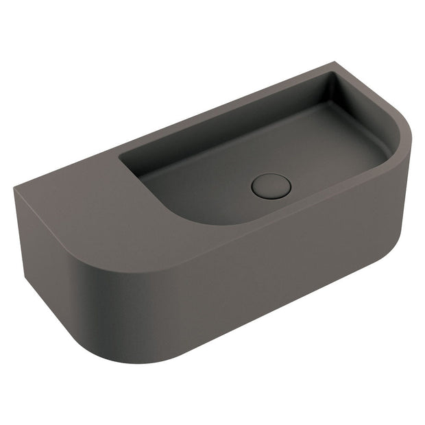 Blanca Concrete Wall Basin in Warm Grey