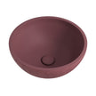 Alba Round Concrete Above Counter Basin in Mulberry