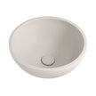 Alba Round Concrete Above Counter Basin in Vanilla