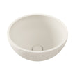 Alba Round Concrete Above Counter Basin in Warm White