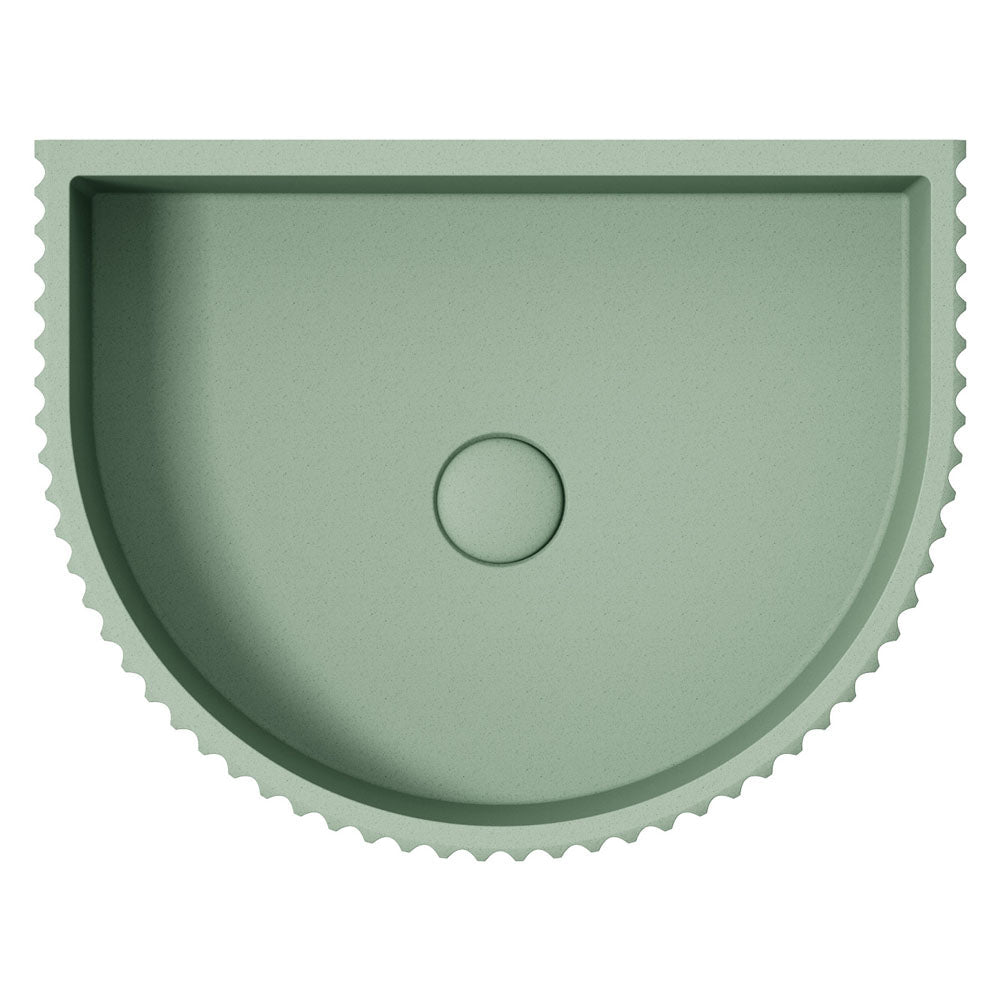 Valentina Fluted Arch Concrete Wall Basin