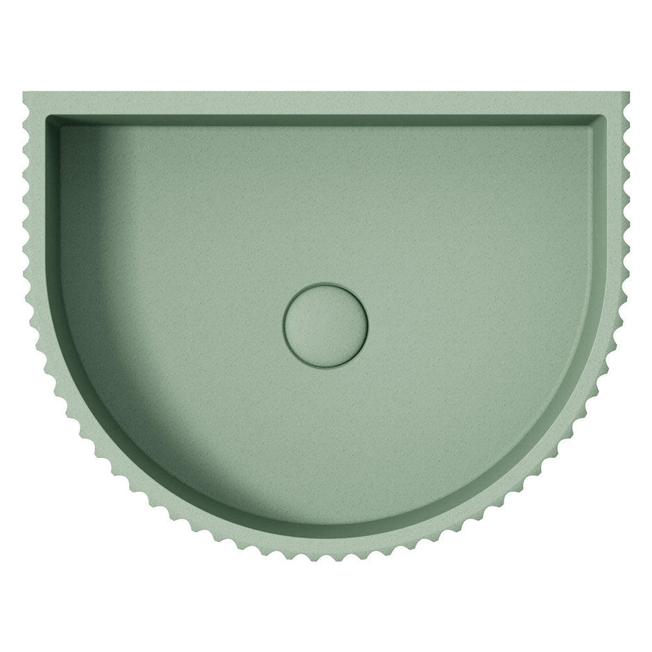 Valentina Fluted Arch Concrete Wall Basin