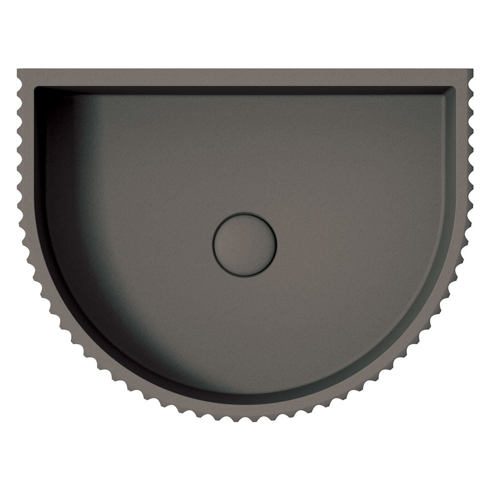 Valentina Fluted Arch Concrete Wall Basin