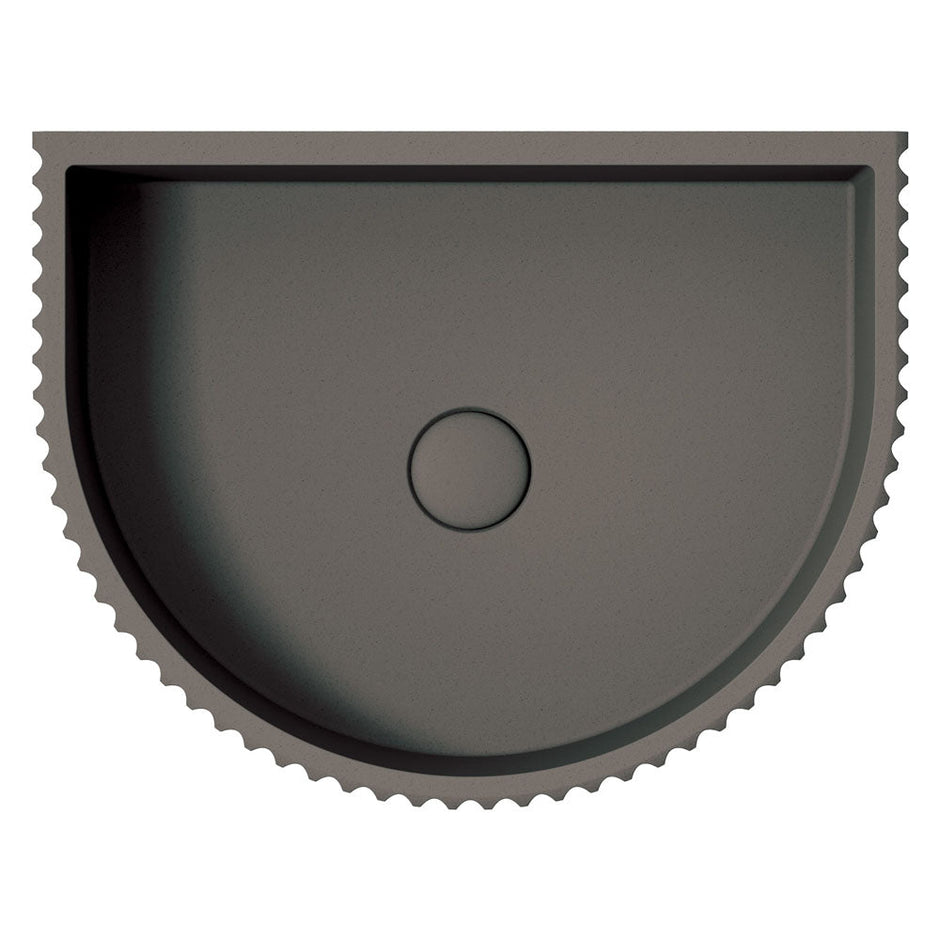 Valentina Fluted Arch Concrete Wall Basin