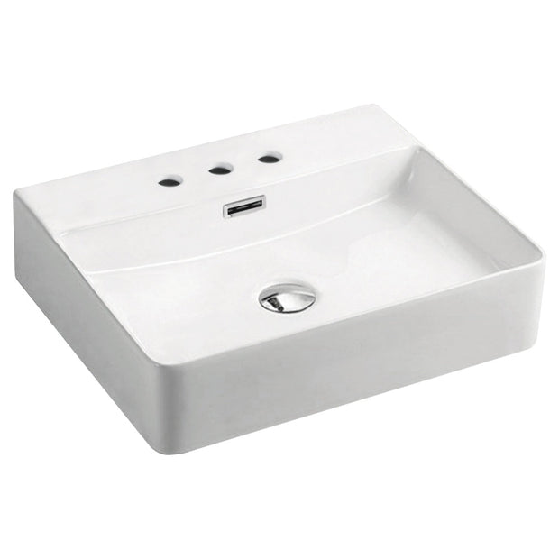 Petra Above Counter Basin in Gloss White