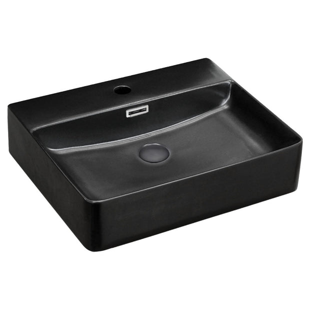 Petra Above Counter Basin in Matte Black