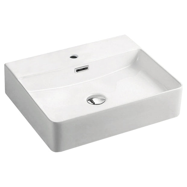 Petra Above Counter Basin in Gloss White