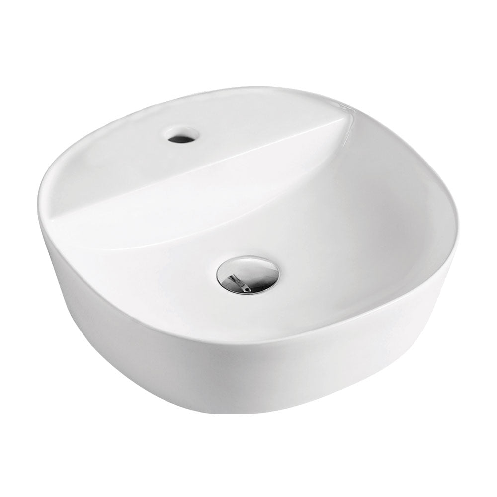 Chica 405 Above Counter Basin, Gloss White in Gloss White