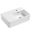 Delta Care Right-Hand Wall Basin, Gloss White in Gloss White